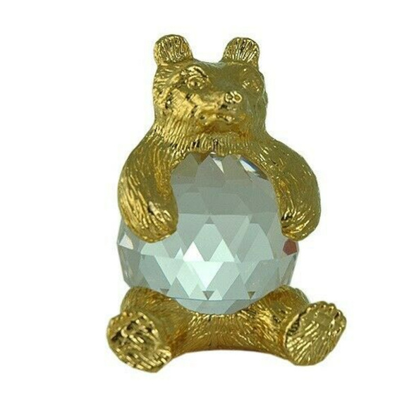 Crystal Figurine Other - bear figurine crystal handmade bohemian lead NWT